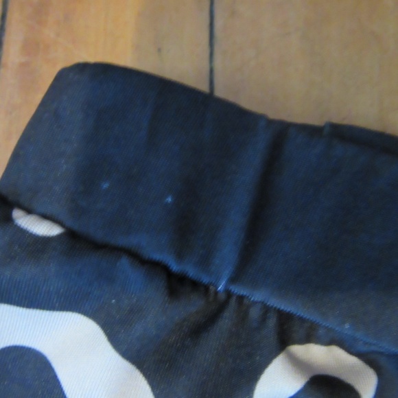 Mighty Fine Black and White Letter Print Leggings - Picture 3 of 8